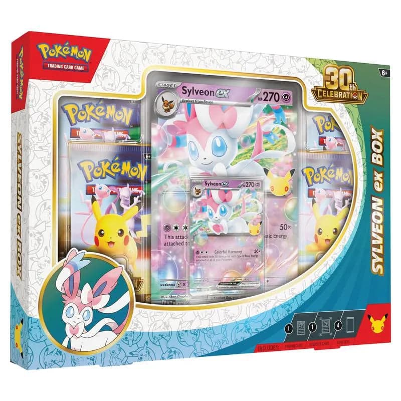 Pokemon TCG: 30th Celebration Sylveon ex Box